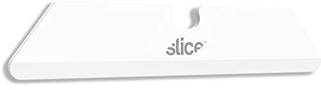 Slice 10526 Utility Knife Replacement Blades With Rounded Tip| Finger-Friendly, Dual-Edge Ceramic Safety Blades For Slice’s Range Of Retractable Utility Knives – 1 Inch Cutting Depth (Pack of 3)