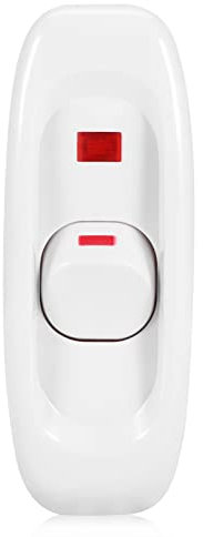 GLOGLOW de luz Interruptor de luz Interruptor de Cable de Cable ON/Off 250V 10A con la indicadora del LED(02)