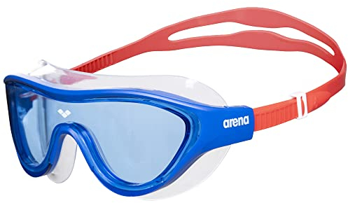 ARENA The One Mask Junior Anti-Fog Schwimmbrille für Kinder, Schwimmmaske mit Großen Verspiegelten Gläsern, UV-Schutz, Selbstjustierender Nasensteg, Orbit-Proof Dichtungen