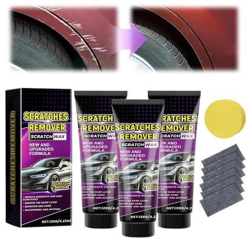 Nano Paño para quitar arañazos de coche, 2025, nuevo paño nano para reparación de arañazos de coche, cera pulidora, removedor de arañazos para vehículos, coches, kit de reparación de arañazos (3