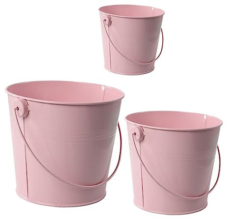 YARNOW Ensemble De 3 Mini Pots De Fleurs en Fer Petit Support pour Balcon Décoration Rétro