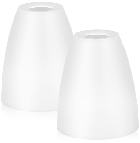 BESPORTBLE 2 Piezas Pantallas De Lámpara De Plástico Para E14 Tulipas Cilíndricas Blancas De 3 Cm Para Lámparas De Mesa Y Escritorio Decoración Funcional Para Hogar Y Oficina