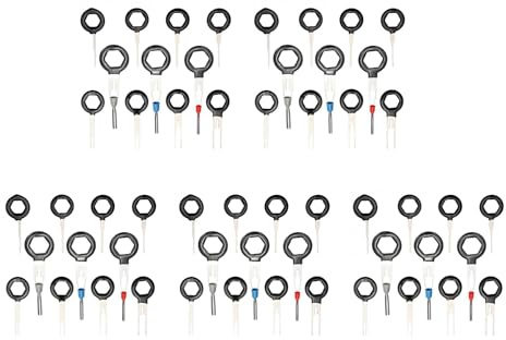 Kznifmk 55PCS Voiture Carte de Circuit de Prise de Voiture Faisceau de Borne Sertissage du Connecteur de Prelevement D'Extraction Ensemble D'Outils D'Aiguille Arriere de Suppression