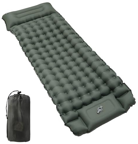 LIAILA Colchón autoinflable, Colchón Inflable Individual para Exteriores, Ultraligera Inflatable Mattress, Colchoneta Camping para Senderismo, Playa, Camping, Aventura