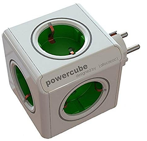 Allocacoc 1100 Power Cube Original, 16 W, Verde, Estandar