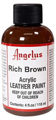 Angelus Acrylic Leather Paint 4oz Rich Brown