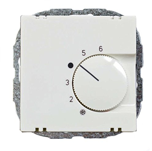 Raumtemperaturregler Reinweiß - passend für Busch-Jaeger Balance SI, Gira System 55, Berker S1, Merten M-Smart und Jung A 500 / CD 500