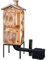 ADGO Fumoir Modulaire 2 x 50 cm en Épicéa - Fumoir de Jardin Traditionnel à Bois - Non Imprégné - Grand Foyer