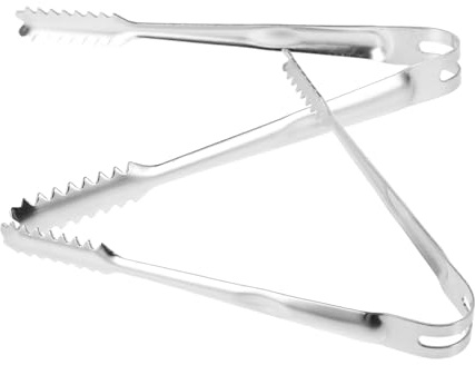 OUNONA 2 Pièces Pince à Glaçons Petite Pince De Service Petite Pince Pour Servir La Nourriture Clip Alimentaire Pince à Glace Petites Pinces Silver Acier Inoxydable