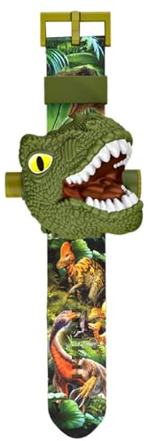 Dinosaur Watch For Kids - Educational Projection Toy | Safe Learning Watch | Fun Dinosaur Clock Time Teaching Gadget Interactive Kids Toy For Boys Girls Birthday Christmas Holiday Travel