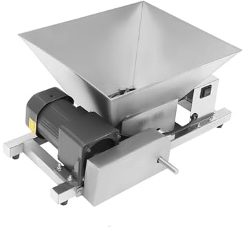 SenhE Molino de Fruta Eléctrico de Acero Inoxidable, 4L Molino de Frutas Eléctrico, Capacidad de Acero Inoxidable de 4 L para Cocina, Restaurante, Bar, Uso Doméstico
