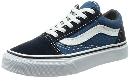 Vans Old Skool, Sneakers Basses mixte enfant, Bleu (Navy/True White), 32 EU (UK child 1 Enfant UK)