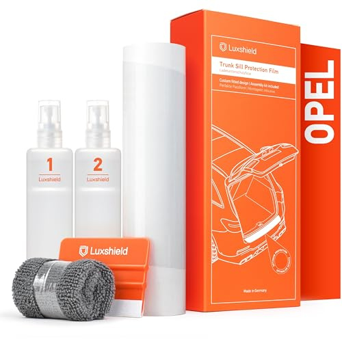 Luxshield Ladekantenschutz Folie für Opel Zafira Life I 2019-2025 - Stoßstangenschutz, Kratzschutz, Lackschutzfolie - Transparent
