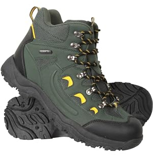 Mountain Warehouse Adventurer Mens Waterproof Boots | Lightweight & Durable Construction, Deep Lugs for Great Grip, Cushioned Footbed for All-Day Comfort, For Hiking & Walking