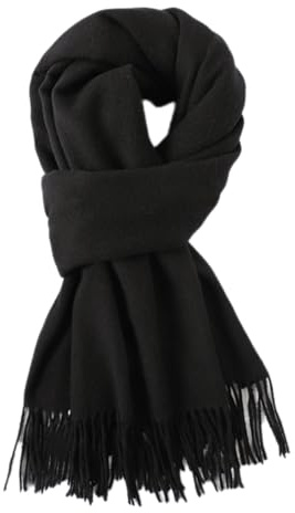200 cm x 68 cm - Écharpe d'hiver chaude pour femme avec pompons - Écharpe pashmina - Foulard à franges - Foulard pour femme - Pour port quotidien, activités de plein air, cyclisme, promenade, bordeaux