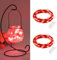 FFZZKJ Halloween Lights Battery Operated with Batteries 6.6Ft 20LED Copper Wire String Lights for Halloween Decorations, Christmas Decor, Bedroom, 2 Packs, Red