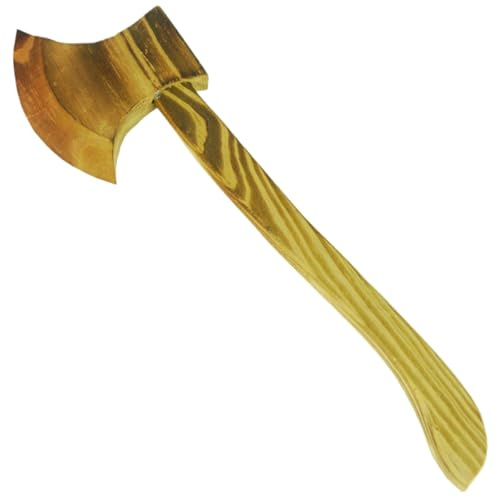 Csafyrt Hache 13 pouces jouet en bois réaliste hache légère jouets de hachette pour enfants accessoires de tour texturés pour Hallowe