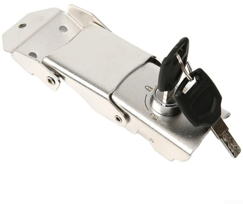 Chiusura con fibbia rimovibile in acciaio inossidabile con funzione di blocco a cerniera, include 2 chiavi per una conservazione sicura e un uso resistente alle intemperie