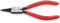 KNIPEX Sicherungsringzange für Innenringe in Bohrungen mit Kunststoff überzogen schwarz atramentiert 140 mm, 44 11 J1