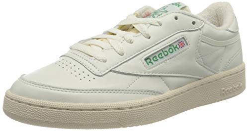 Reebok Damen Club C 85 Vintage Sneaker, Top Chalk Paperwhite Glen Green, 45.5 EU