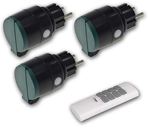 3er presa radiocomandata IP44 + telecomando Pilota Casa