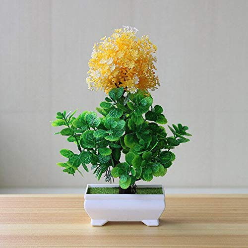 TOMHY Cipolla Sfera Fiore Artificiale Pianta in Vaso falsificazione Fiore Set Bonsai in Vaso pianta Ricca Decorazione Domestica Decorazione della tavola