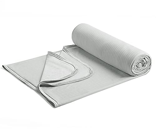 Marchpower Sommardyna 200×220 cm, ARC-Chill sängdyna med japansk kylfiber Q-MAX>0,5, andningsbar, mjuk, antistatisk, två sidor, lindrar svettning och förbättrar sömnen för säng, soffa – Grå
