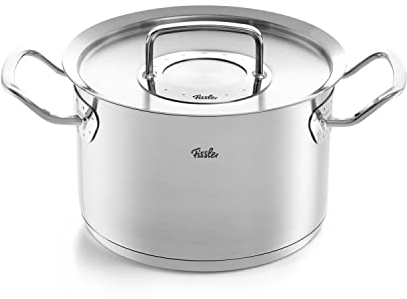 Fissler Original-Profi Collection/Edelstahl-Kochtopf (Ø 20 cm,4 L) Töpfe inkl. Metall-Deckel, Innen-Skalierung, Made in Germany - Induktion