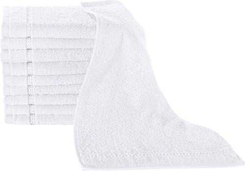 Erwin Müller Walk-Frottier Gästetuch 10er-Pack Mannheim Uni weiß Größe 30x50 cm - schnell trocknend und extra saugstark, kuschelig weich, farbenfroh, 100% Baumwolle