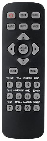 Aimdio T-2501 Beamer Fernbedienung für Acer Projektor H6521ABD H6522ABD H6521BD H6512BD+ H6522BD H6540BD H6545BD X1123HG X1126AH X118 X1186G X118AH X118H X118HG X1223HG X1226AH X128