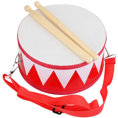 Abaodam Kids Snare Drum Toy with Strap and 2 Drumsticks Musical Percussion Instrument for Children S Rhythm Development and Coordination Educational Drum Set for Ages 3-8