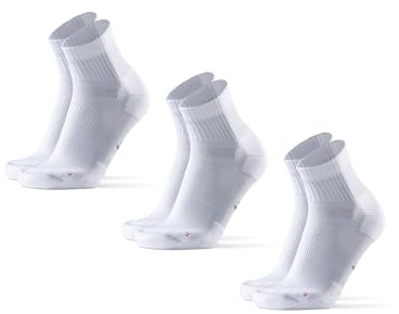 DANISH ENDURANCE Löparstrumpor, kvartslånga, 3 & 5-pack, White - 3 Pack, 31-34