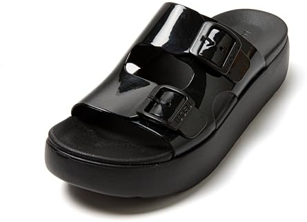 JOTA KA Dam plattform sandaler – flip flops med dubbelt spänne, halkfri tjock sula, vardaglig komfort