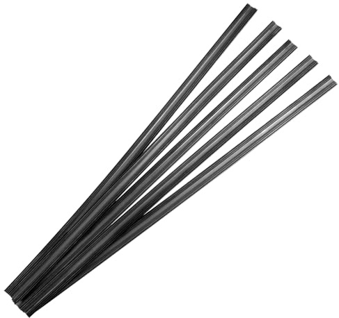 Alipis 10 Tiras Limpiaparabrisas sin Marco para Coche, Goma Negra Fácil de Instalar y Quitar, Repuesto Adecuado para Parabrisas de Coches y Camiones
