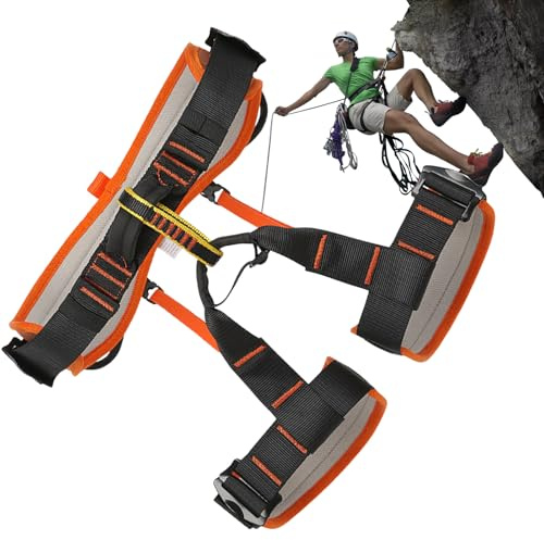 Generisch Imbracatura da arrampicata per uomini lavori di costruzione – Cintura regolabile – Attrezzature per arrampicata per giardinaggio all'aperto e lavori di costruzione