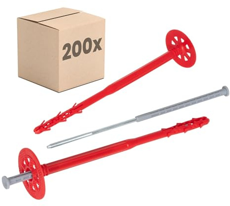 PROTEKTOR 200x Taco aislamiento, clavo acero Ø10 x 300mm plástico, acero