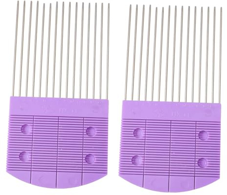Operitacx 2 Pezzi Pettini per Quilling in Acciaio Inossidabile e Plastica Strumenti per Paper Craft e DIY per Creare Decorazioni e Progetti Carta Artigianali
