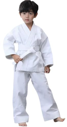 Judo Gi kostym med bälte för kampsport, perfekt för övning och tävlingar