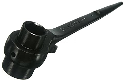 TOP-VIGOR Ratchet Podger Spanner Steel Erecting Scaffold Tool Wrench Double Socket 19x21mm