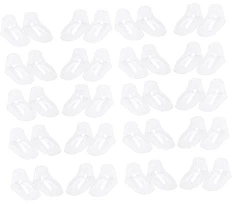 COHEALI 100piezas Calcetines De Molde Transparente De Plástico Para Zapatos De Soporte De Expositor De Zapatos Para Exposición De Zapatillas