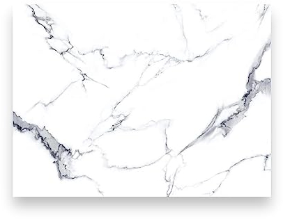 Bargain Lovers Planche à découper en verre marbré blanc 40 x 30 cm