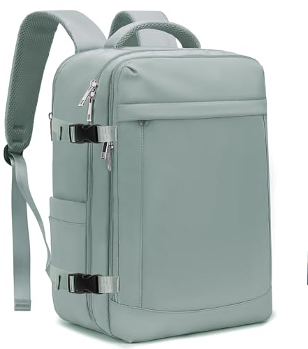 Yankony Sac a Dos Voyage Cabine Avion 45x36x20 pour Easyjet Bagages Cabine avec Pochette Antivol Sac de Voyage Femme Résistant à l'eau Valise Bag Main 30 L Sac à Dos