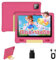 Whitedeer Tablette pour Enfants - Tablette 10 Pouces Octa Core pour Enfants avec 16 Go + 128 Go + 1 Go TF, Wi-FI 6/BT 5.3, Widevine L1, 5000 mAh, contrôle Parental Rose