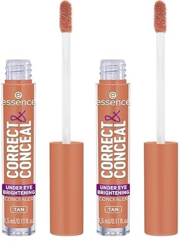 essence Correct & Conceal - Crayon éclaircissant sous les yeux - N° 30 - Orange - Correcteur de couleur - Naturel - Pour peaux sensibles - Végétalien - Sans huile - Sans parfum - Sans alcool - 3,5 ml