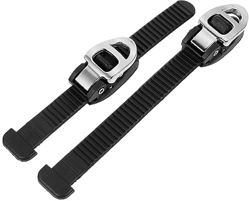 TOYANDONA Lot de 2 Boucles de Rechange pour Chaussures de Patins à roulettes, Sangles à Boucle Fixe T-Type Noires, Accessoires Réglables pour Patinage en Ligne, Fixation Solide et Pratique
