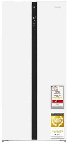 Exquisit Side-by-Side Kühlschrank SBS39-440E - No Frost Kühl-Gefrierkombi