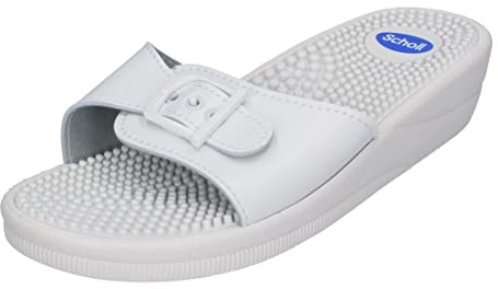 Scholl Femme New Scholl-fitness-massage, Bianco, 39 EU