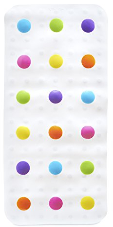 Munchkin Tapis de Bain Bébé Antidérapant Dandy Dots | Tapis de Douche Coloré en Bulles | Tapis de Bain avec Ventouses Antidérapantes | Accessoires Essentiels de Bain pour Bébé