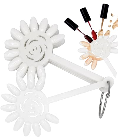 Vixi Éventail à ongles en forme de fleur - Pour la présentation d’échantillons