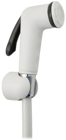 DIANFLEX Kit DOCCETTA Pulsante Spegnimento Shut-off Bianca Doccetta Flessibile Supporto